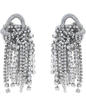Area Messy Chain Drop Earrings - Metallic