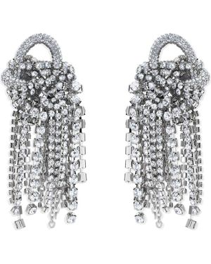Area Messy Chain Drop Earrings - Metallic