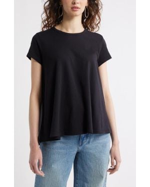 Treasure & Bond Cotton Swing T-Shirt - Black