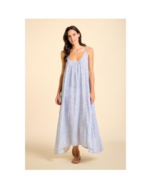 Sitano Malfi Tank Dress Cover-Up - Blue