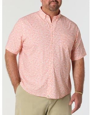 UNTUCKit, Fit By DXL Big & Tall Celliman Floral Sport Shirt - Pink