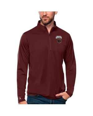 Antigua Montana Grizzlies Tribute Quarter-Zip Top - Red