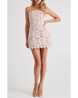 HELSI Elodie Lace Strapless Minidress - Multicolor