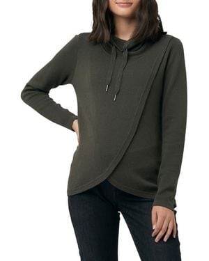 Ripe Maternity Cassie Crossover Knit Maternity Top - Black