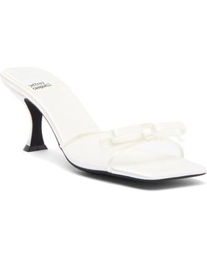 Jeffrey Campbell Sweet On U Kitten Heel Slide Sandal - White