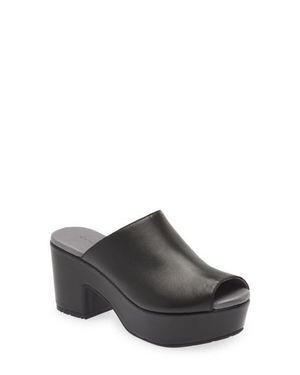 Chocolat Blu Platform Slide Sandal - Gray