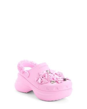 Balenciaga X Crocs Satin Ribbon Clog - Pink