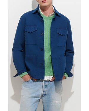 Alex Mill Garment Dyed Cotton Canvas Chore Jacket - Blue