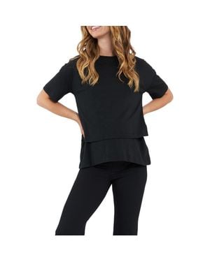 Ripe Maternity Claud Nursing Tee - Black