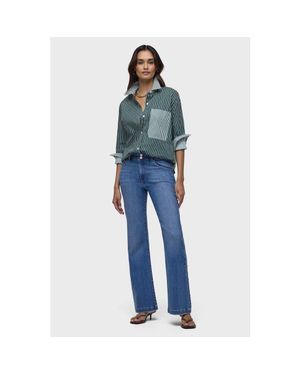 Hudson Jeans Dana Flap Pocket Flare - Blue