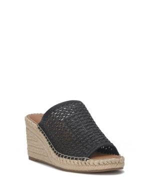 Lucky Brand Cabriah Espadrille Platform Wedge Slide Sandal - Gray