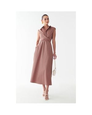Willa Gaia Midi Dress - Pink