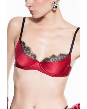 Mers Silk Hera Bra - Red
