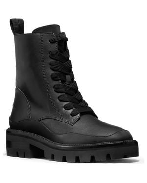 Kate Spade Sam Icon Leather Combat Boot - Black
