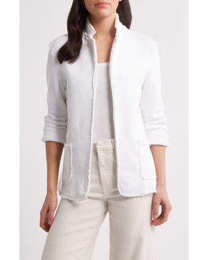 Frank & Eileen Dublin Cotton Fleece Blazer - White