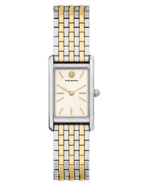 Tory Burch The Eleanor Slim Tank Bracelet Watch, 20Mm X 34Mm - Metallic