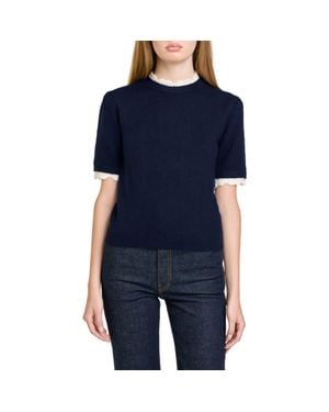 Wayf Everett Short Sleeve Sweater - Black