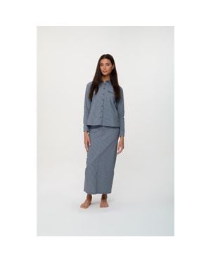 By Tess Collection Ellie Skirt - Blue
