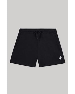 Alix Ghost Midweight Washed Fleece Shorts - Blue