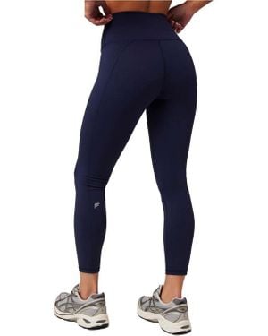 Fabletics Define Powerhold High-Waisted 7/8 Leggings - Blue