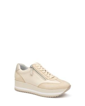 Johnston & Murphy Gracie Side Zip Sneaker - White