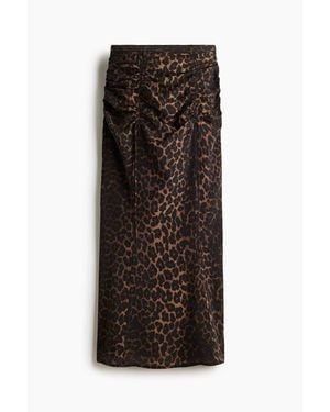 H&M Drawstring-Detail Maxi Skirt - Black