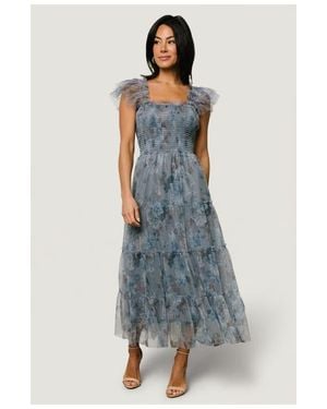Baltic Born Clementine Tulle Midi Dress - Blue