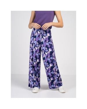 Kettlewell Geo Printed Palazzo Pants - Blue