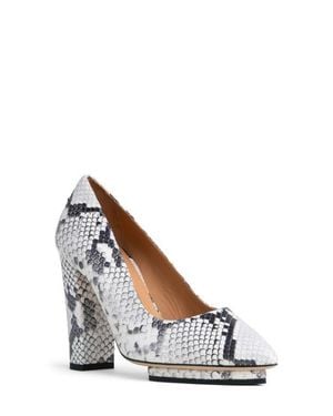 Beautiisoles Pippa Pointed Toe Platform Pump - White