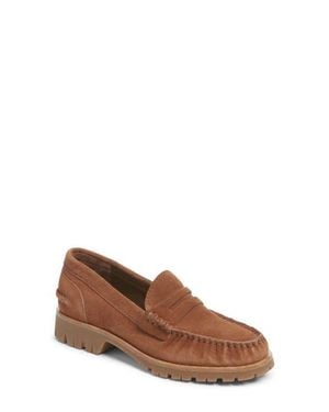 Rag & Bone Corey Lug Sole Penny Loafer - Brown