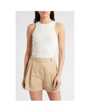Solid & Striped The Varena Rib Tank Top - Natural