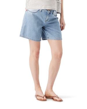Ripe Maternity Dion Denim Maternity Shorts - Blue