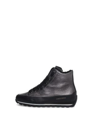 Candice Cooper Janis Genuine Shearling Sneaker - Black