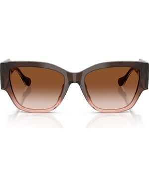 Versace 55Mm Cat Eye Sunglasses - Brown