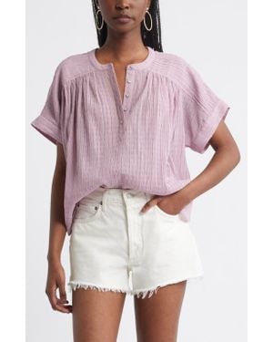 Treasure & Bond Textured Flowy Top - Multicolor