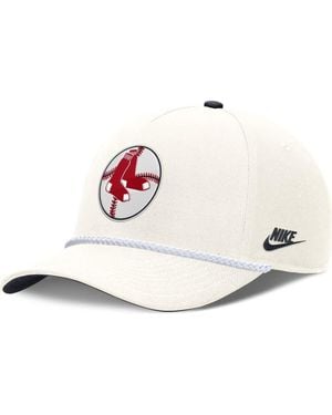 Nike Boston Sox Cooperstown Rise Adjustable Hat - White