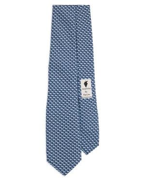 Vineyard Vines Kids' Vineyard Whale Silk Tie - Blue