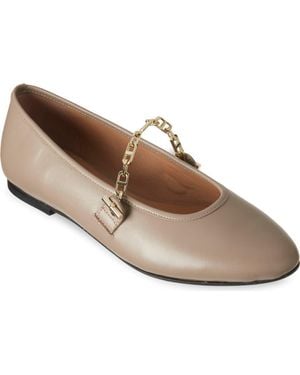 BOSS Diana Chain Mary Jane Ballet Flat - Brown