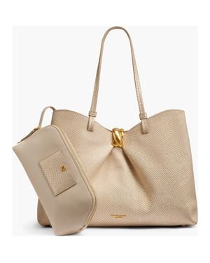 Donna Karan Cambric Snake Tote - Natural