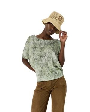 Gerard Darel Mariel Snakeskin Print T-Shirt - Multicolor