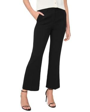 Halogen® Tailored High Waist Ankle Flare Leg Pants - Black