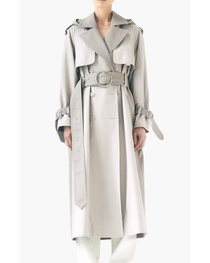 CAALO Water-Resistant Trench Coat - White