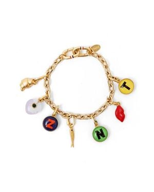 Clare V. Chain Charm Bracelet - Metallic