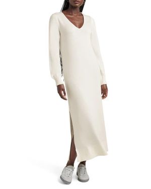 Splendid Renee Long Sleeve Maxi Sweater Dress - Natural