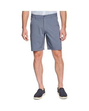 Johnston & Murphy Xc4 Performance Flat Front Shorts - Blue