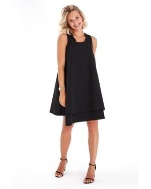 Accouchée Amaze Sleeveless Cotton Maternity/Nursing Swing Dress - Black
