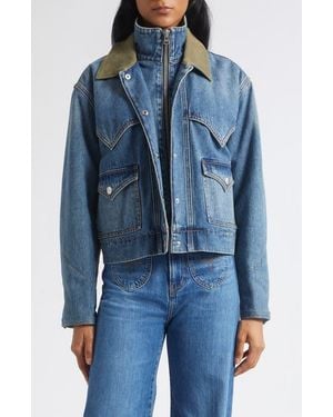 Veronica Beard Wegner Denim Jacket - Blue