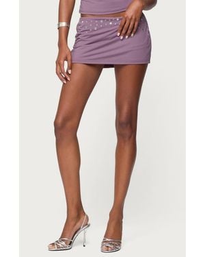 Edikted Luana Stud Miniskort - Pink