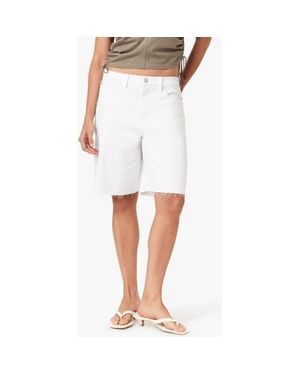 Habitual Joey Easy Long Cutoff Denim Shorts - White