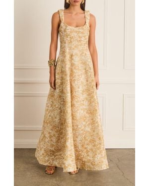Aqua Blu Australia Pleated Front Adele Dress - Natural